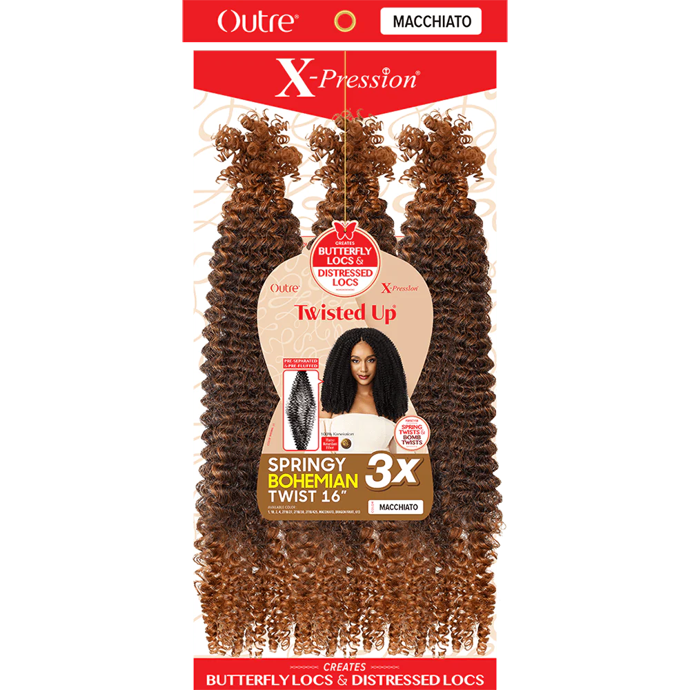Outre Crochet Braids X-Pression Twisted Up 3X Springy Afro Twist 16