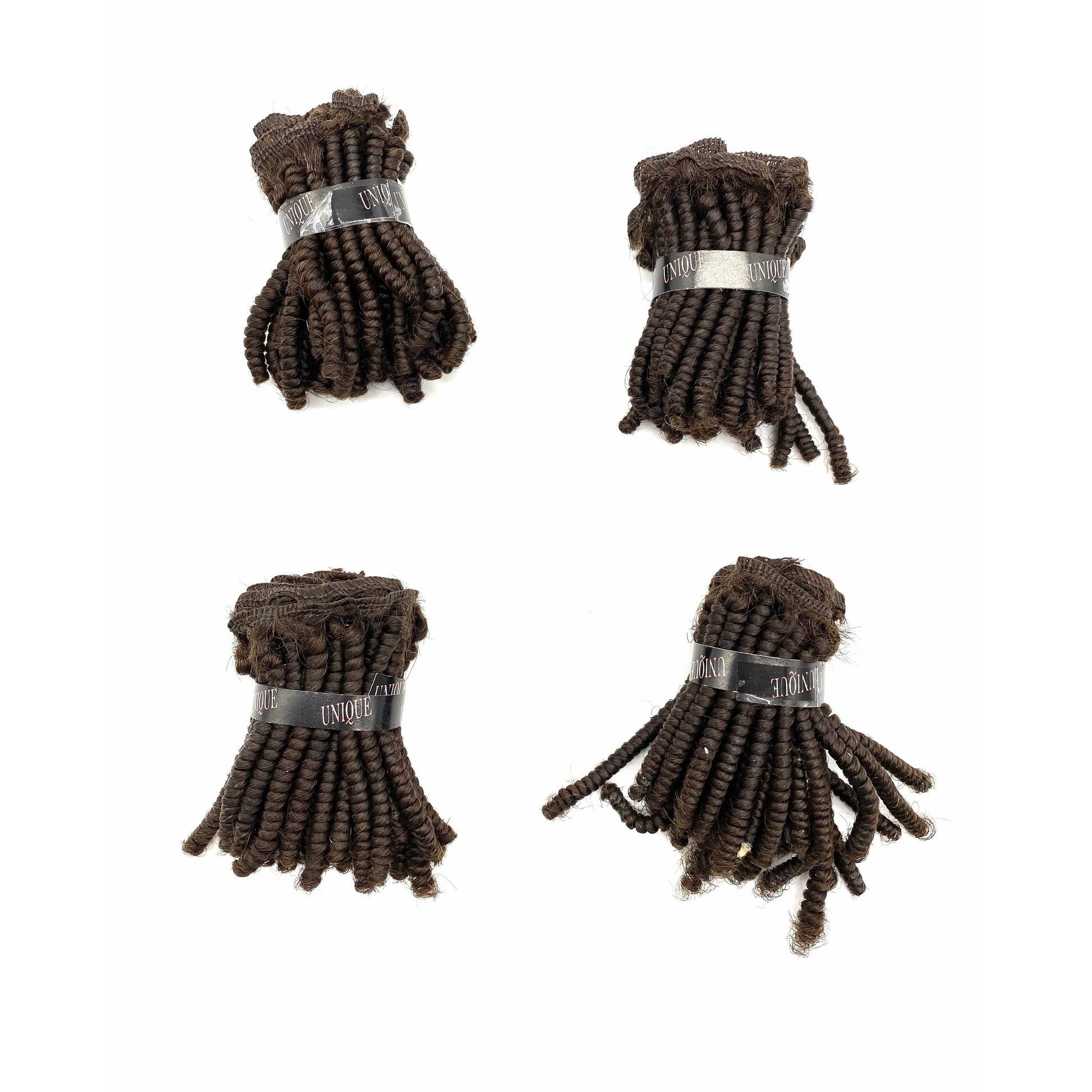 Unique Human Hair Tiny Afro 4 piece set - VIP Extensions