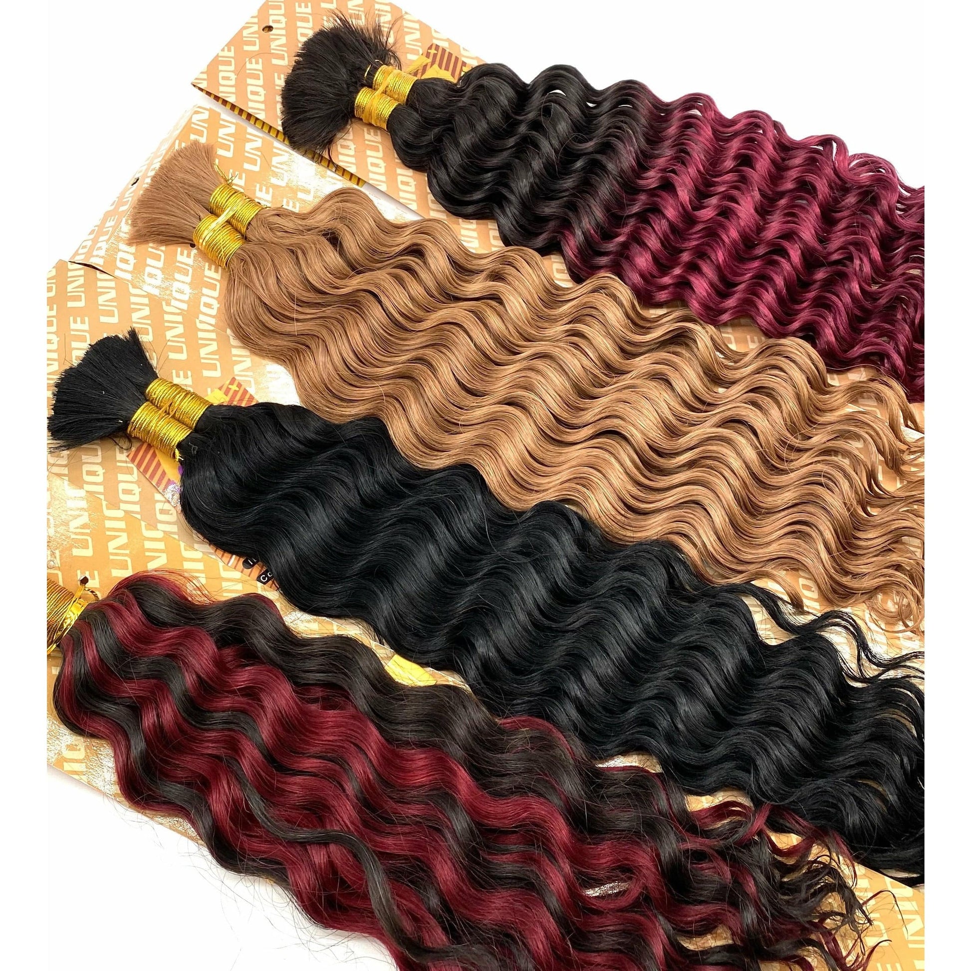 Unique's Human Hair New Deep Bulk 14'' - VIP Extensions