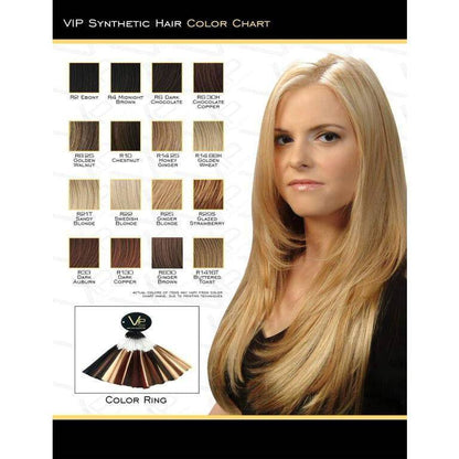 VIP Collection Synthetic Clip-In Extensions / Topaz 8'' Style - VIP Extensions