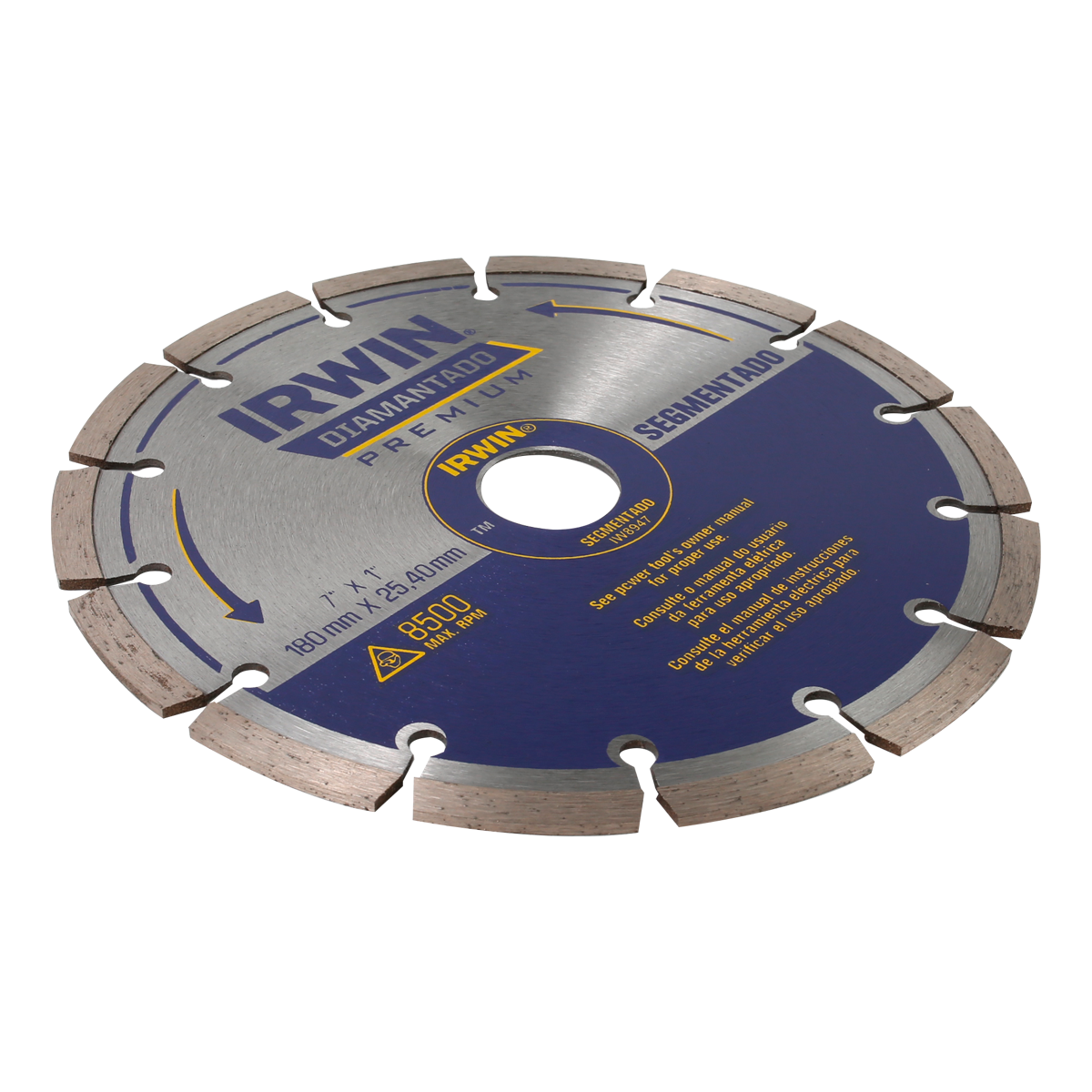 Diamond IRWIN 7" x 1" 180 mm x 25.4 mm Saw Blade - VIP Extensions