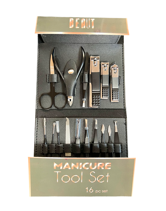 16 Pieces Manicure Set, Pedicure Kit