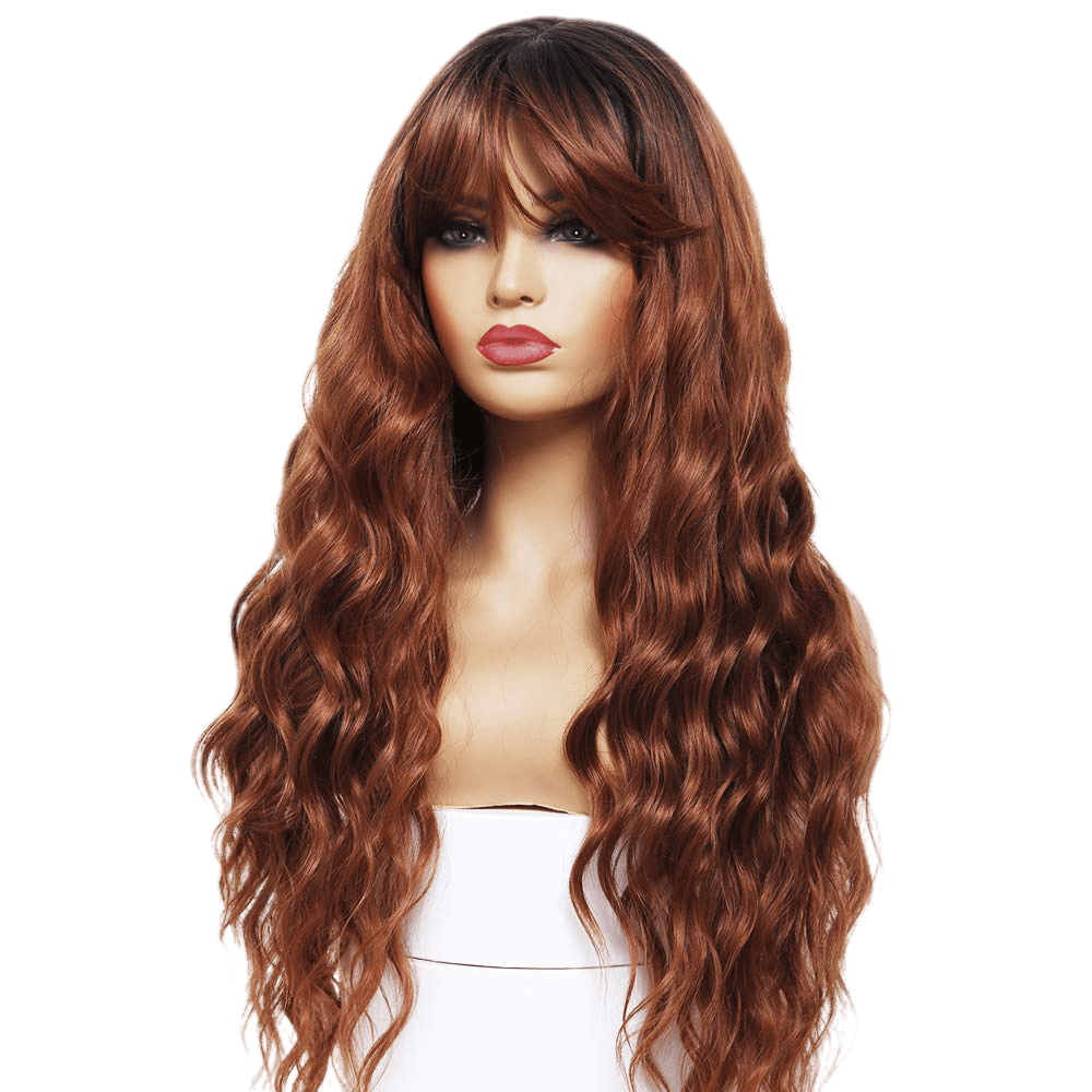 Fashion wigs straight with bangs - VIP Extensions