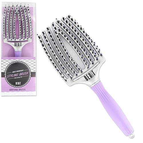 BEAUT Heat Resistant Stylilng Brush w/styling Pick - VIP Extensions