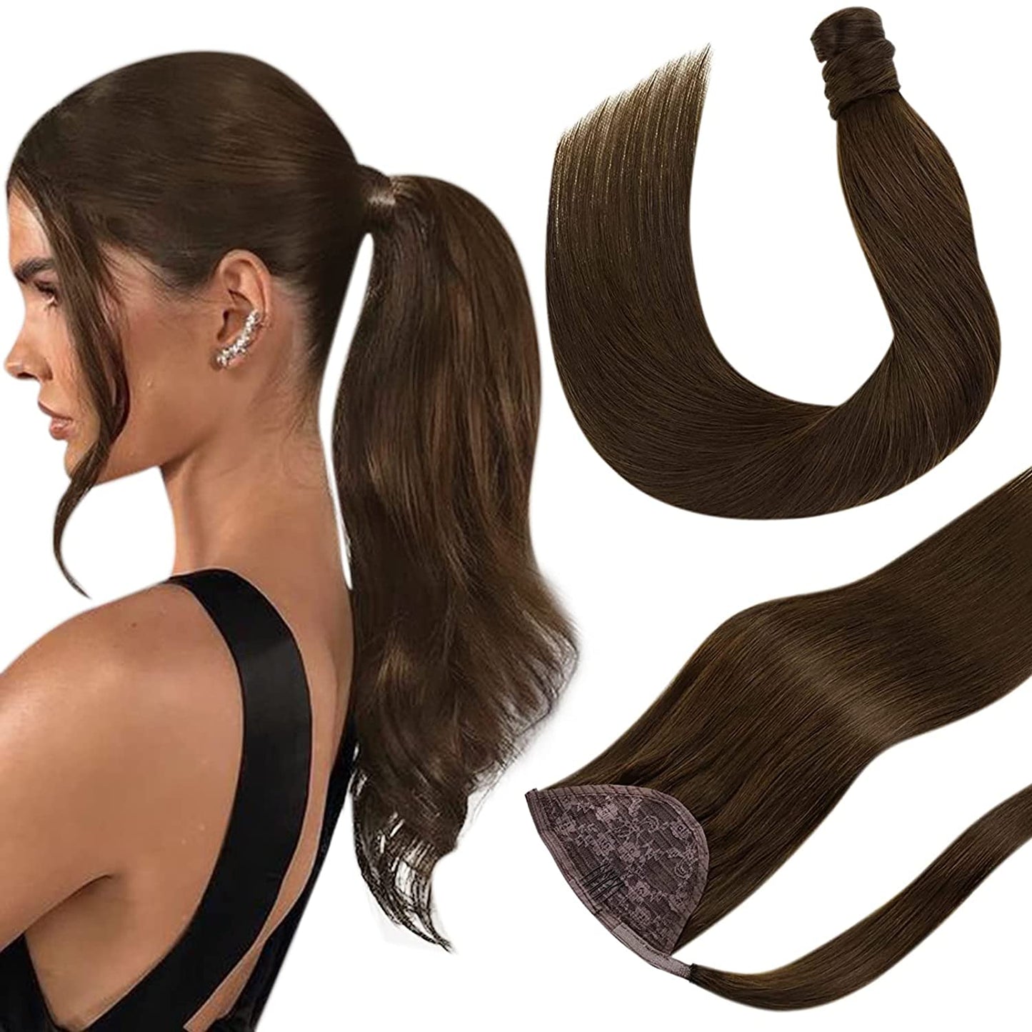 VIP PONYTAIL  / Silky 18"  100% Human Hair - VIP Extensions