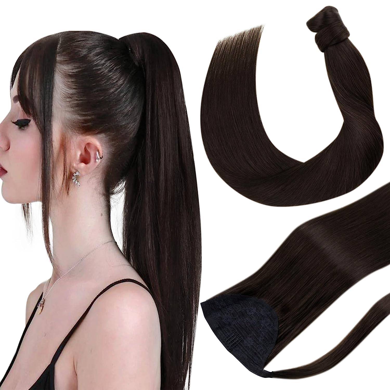 VIP PONYTAIL  / Silky 18"  100% Human Hair - VIP Extensions