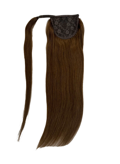 VIP rabo de cavalo / sedoso 18 "100% de cabelo humano