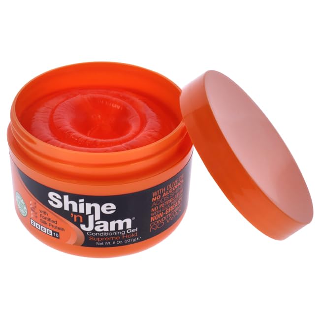 AMPRO Shine-n-Jam Supreme Hold - Conditions 8 oz