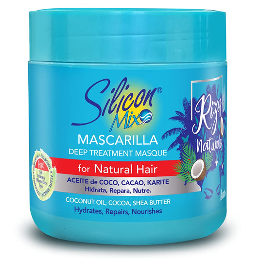 Silicon Mix Rizos Natural Hair Mask for Natural Wavy and Curly Hair  - Intensive Moisturising Hair Mask