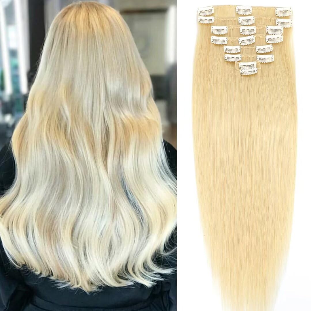 VIP Clip Extensions / Silky Straight - 18" (140 g ) ClipeX System