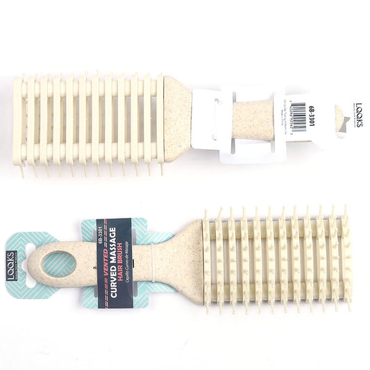 LQQKS VENTED CURVED MASSAGE HAIR BRUSH