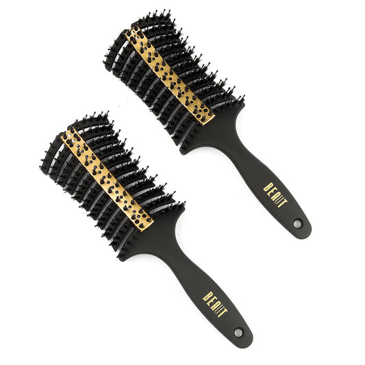 BEAUT VENTED DETANGLER BRUSH W/ BRISTLE&CERAMIC PLATE