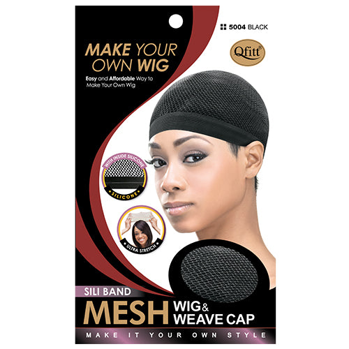 M & M SILICON WEAVING CAP: BLACK - VIP Extensions