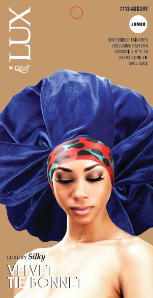 LUX VELVET TIE BONNET JUMBO - VIP Extensions