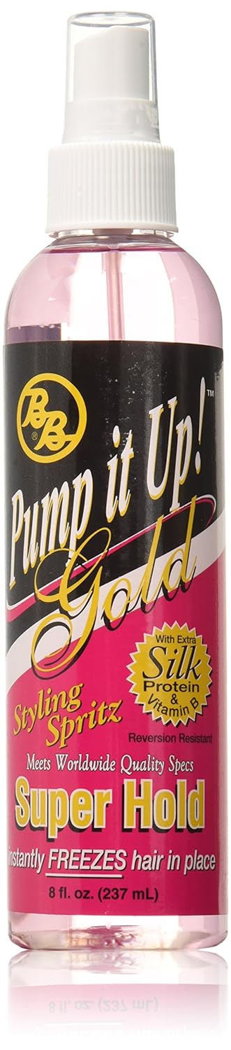 B & b Pump it ups Spritz 8 oz gold.