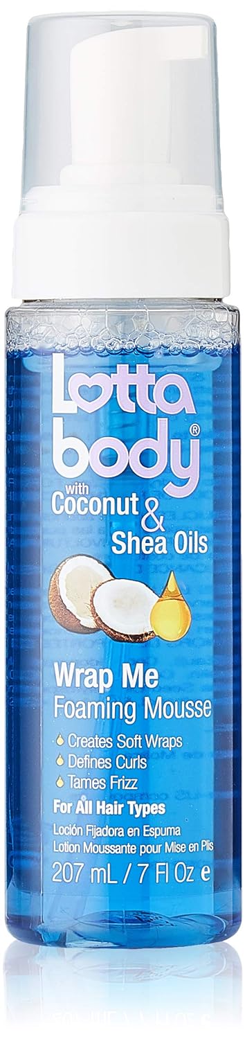 Lottabody Coconut Oil and Shea Wrap Me Foaming Curl Mousse ,7 Fl Oz