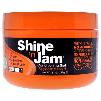 AMPRO Shine-n-Jam Supreme Hold - Conditions 8 oz