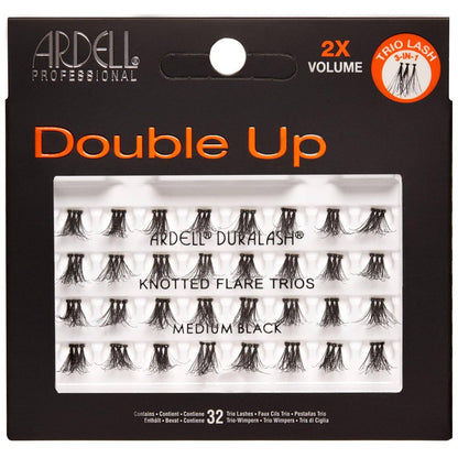 Ardell Double Up - Knotted Flare Trios - Medium Black