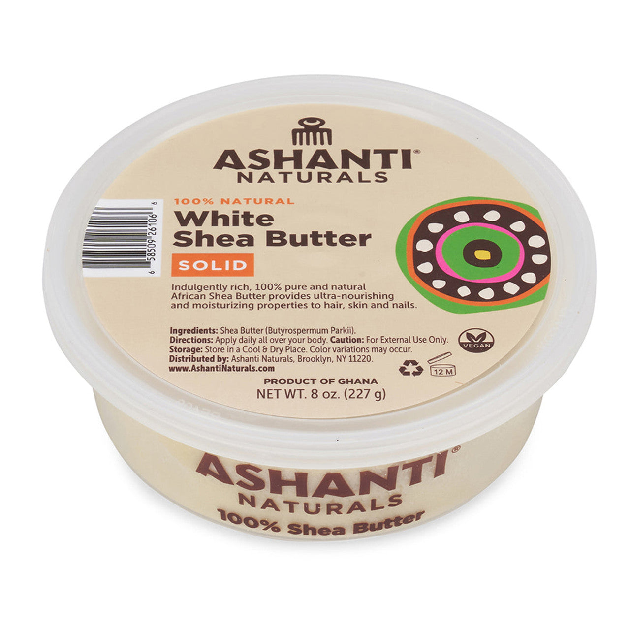 Ashanti African Creamy Shea Butter Anti-Frizz Treatment - White - 8 fl oz