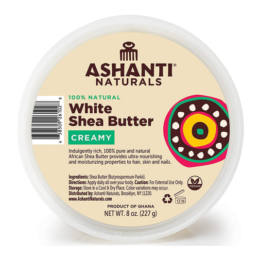 Ashanti African Creamy Shea Butter Anti-Frizz Treatment - White - 8 fl oz