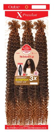 Outre X-Pression Twisted Up 3X SPRINGY BOHEMIAN TWIST 24" 3PK - VIP Extensions