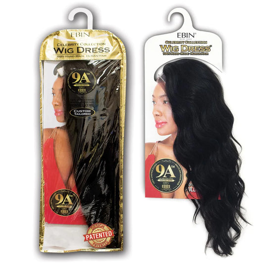 ebin wig dress lace pront wave - 8a body wave 22 ''