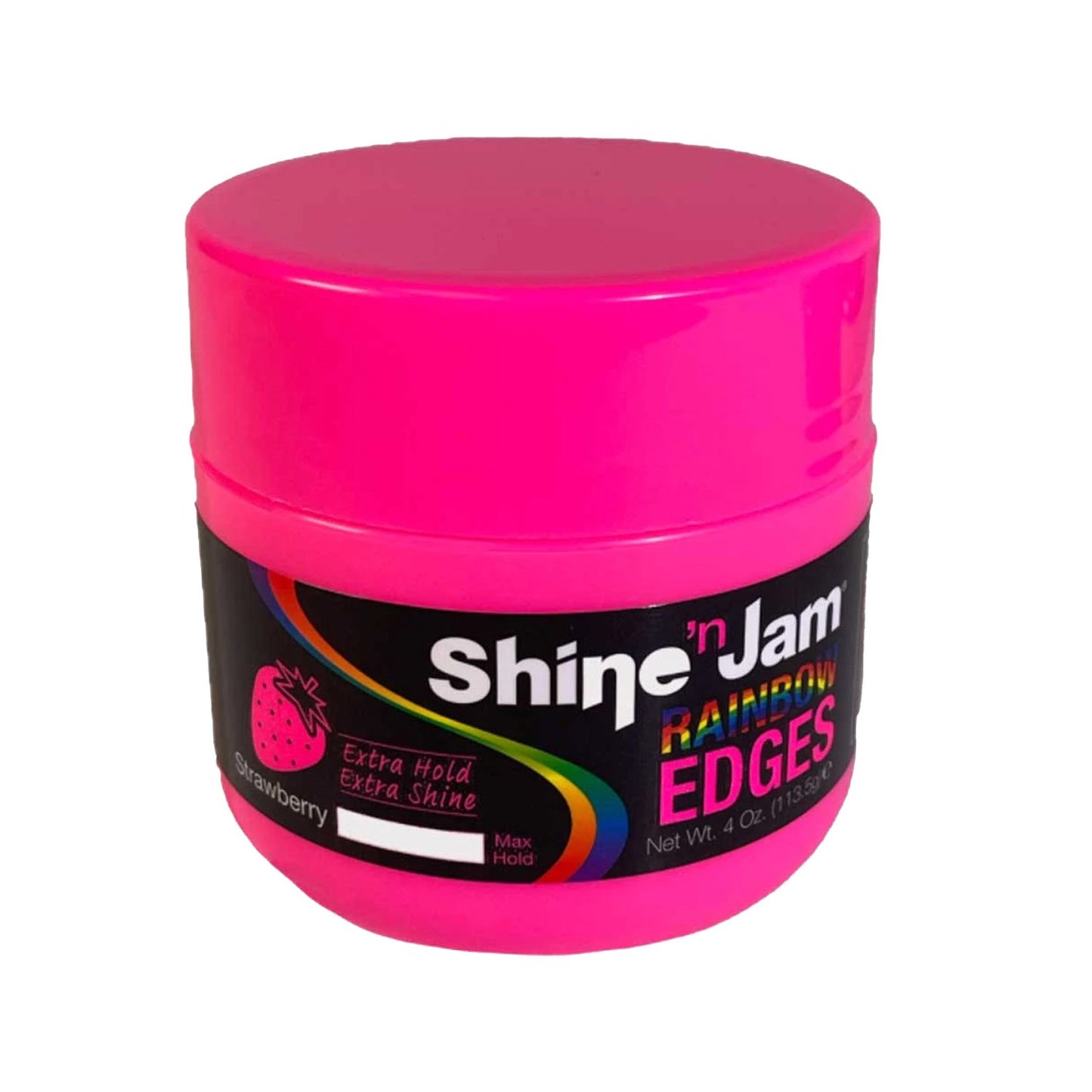 Ampro Shine N Jam Rainbow Edges, Strawberry 4 Oz. - VIP Extensions