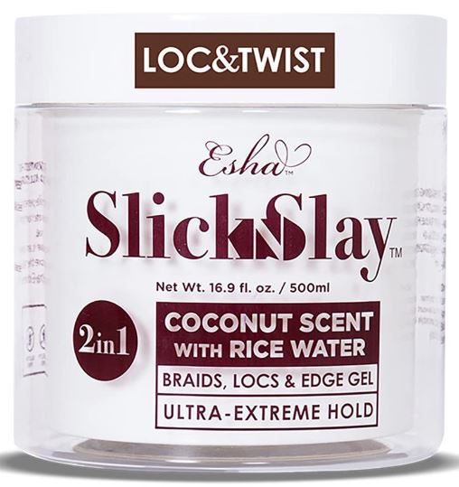 Esha Slick N Slay Braiding Gel – 3-in-1 Braid and Edge Gel – Ultra Extreme Hold Gel for Hair 16.9OZ - 500ml - VIP Extensions