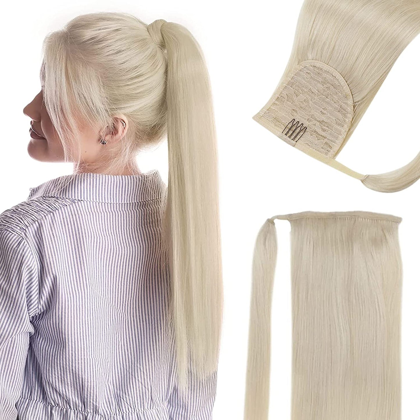 VIP PONYTAIL  / Silky 18"  100% Human Hair - VIP Extensions