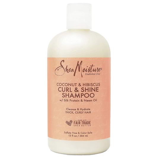 SheaMoisture Curl and Shine Coconut Shampoo for Curly Hair Coconut and Hibiscus - VIP Extensions