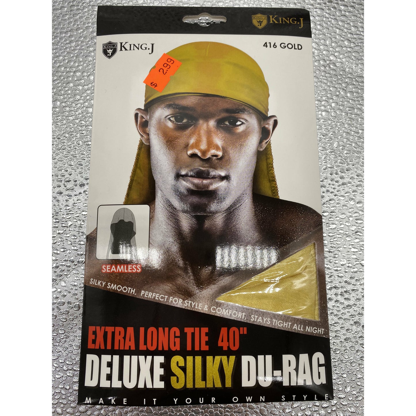 KING.J EXTRA LONG TIE 40" DELUXE SILKY DU-RAG - VIP Extensions