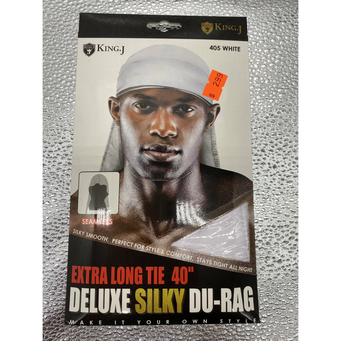 KING.J EXTRA LONG TIE 40" DELUXE SILKY DU-RAG - VIP Extensions