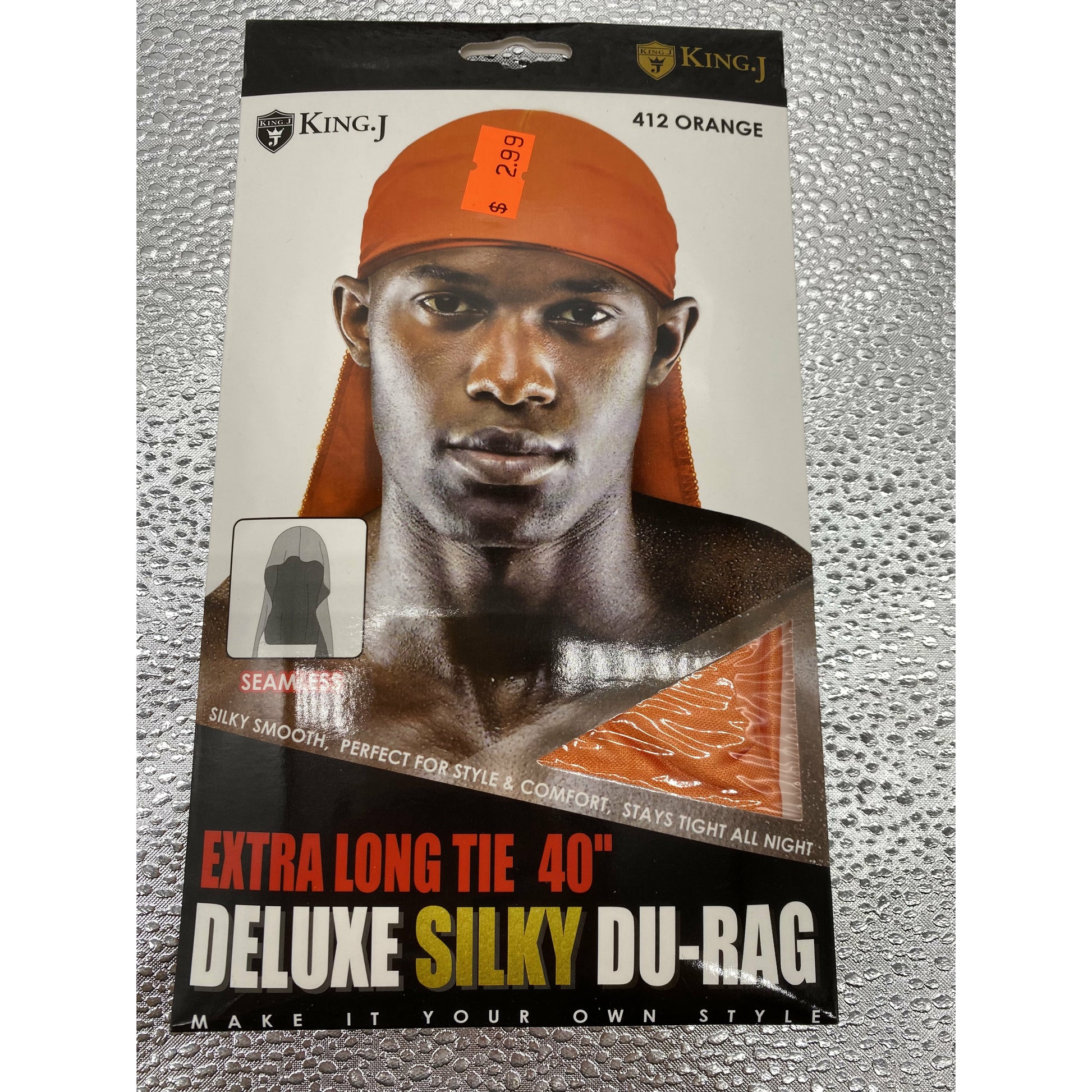 KING.J EXTRA LONG TIE 40" DELUXE SILKY DU-RAG - VIP Extensions