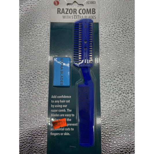 SE Razor Comb with 5 Extra Blades - VIP Extensions