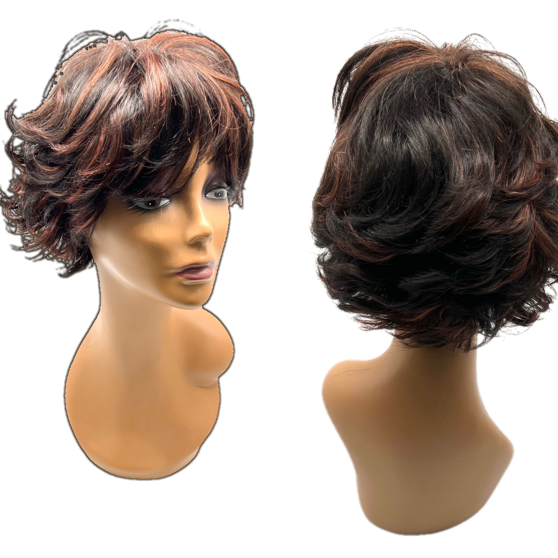 Unique's 100% Human Hair Full Wig / Style "V" - VIP Extensions