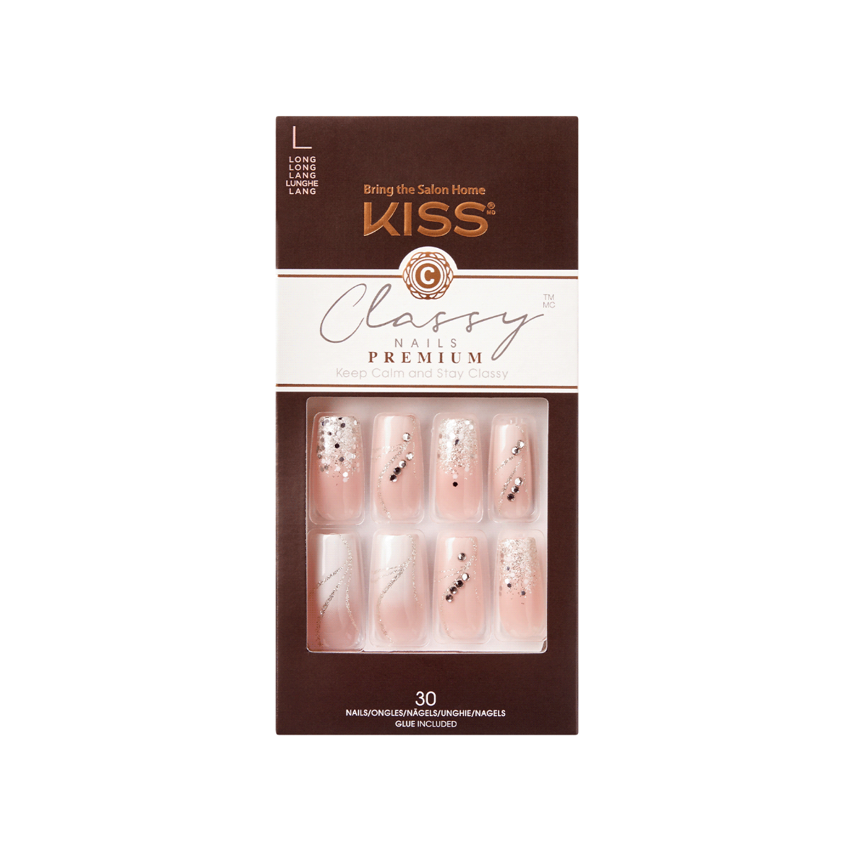 KISS Premium Classy Nails Crystal Crown - VIP Extensions