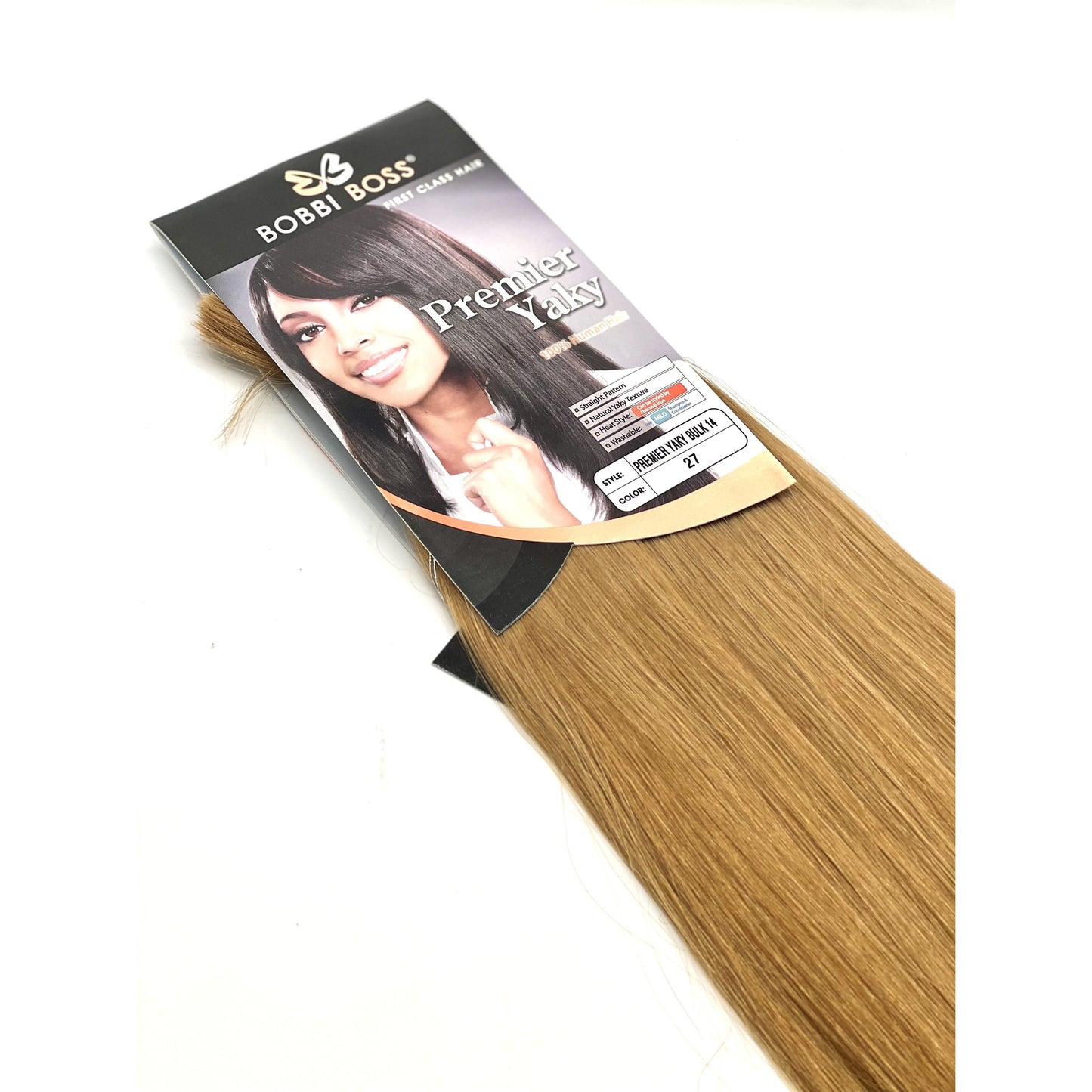 BOBBI BOSS 100% HUMAN HAIR PREMIER YAKY BULK 18' - VIP Extensions