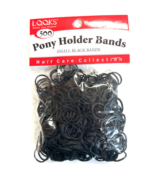 LQQKS PONYHOLDER BAND BLACK 500PC/PK - VIP Extensions