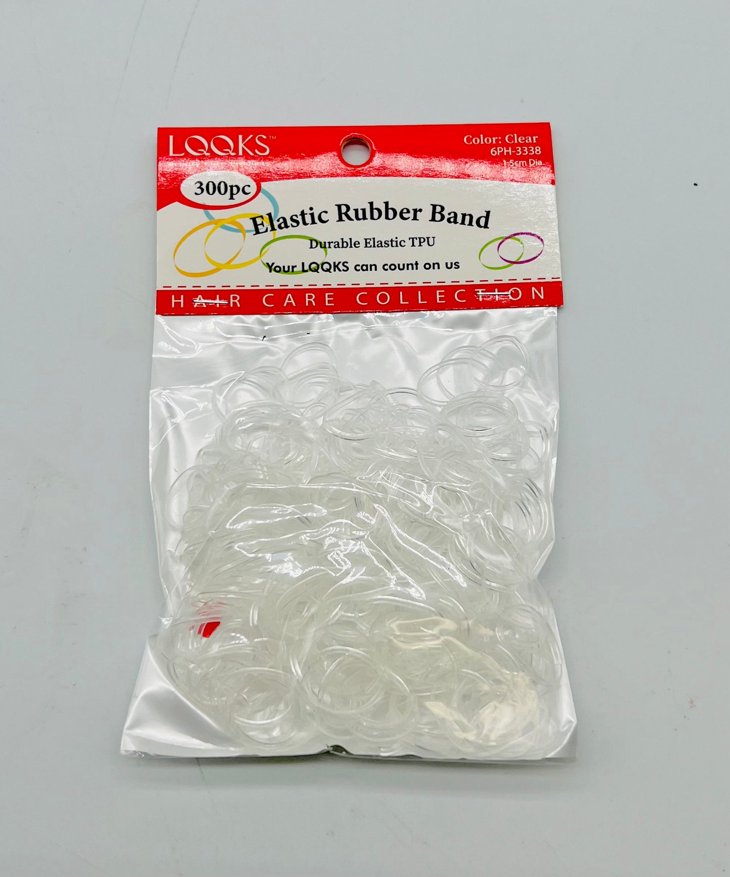 LQQKS Elastic Rubber Band 300 pcs  -Clear - VIP Extensions