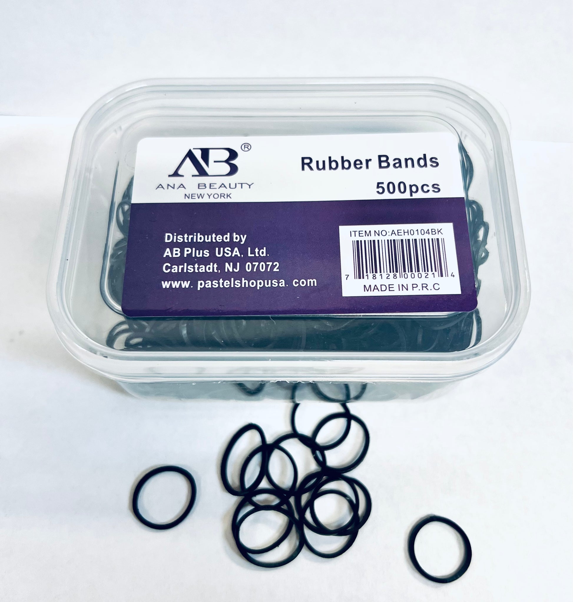 500PC ELASTIC RUBBER BAND BLACK - VIP Extensions